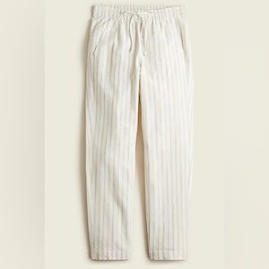J. Crew Seaside pant in cream/flax - cotton/linen blend